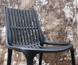 Silla Turín PP negra para exterior