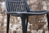 Silla Turín PP negra para exterior