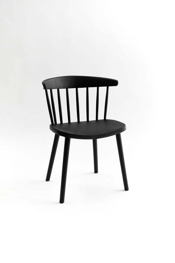 Silla tipo Windsor Negra PP