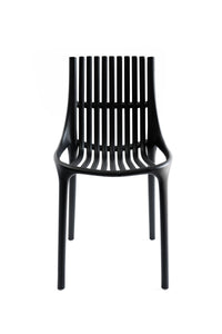 Silla Turín PP negra para exterior