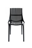 Silla Turín PP negra para exterior