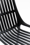 Silla Turín PP negra para exterior