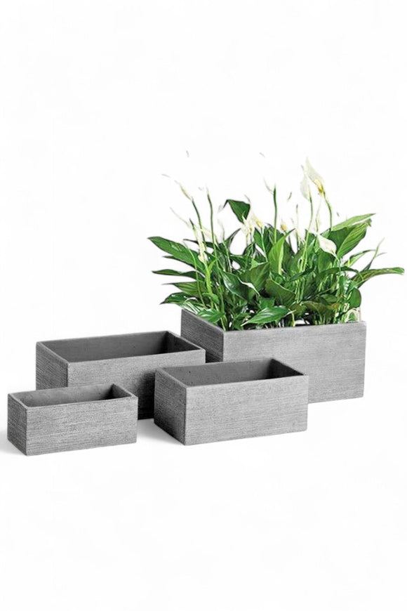 Jardineras  Fibrocemento Gris con vetas 4 tamaños