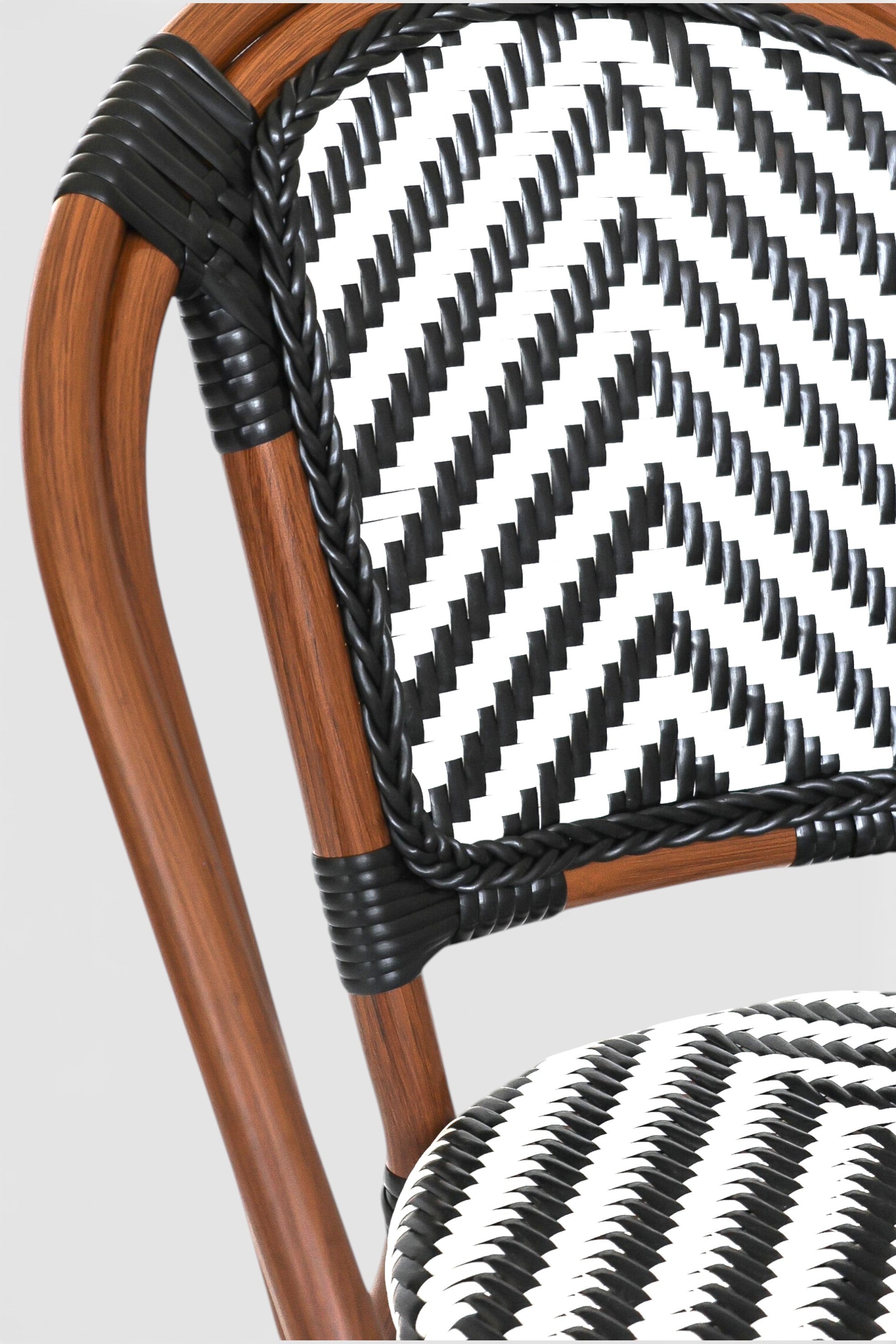 Pack Silla Parisina Negro/Blanca Espiga