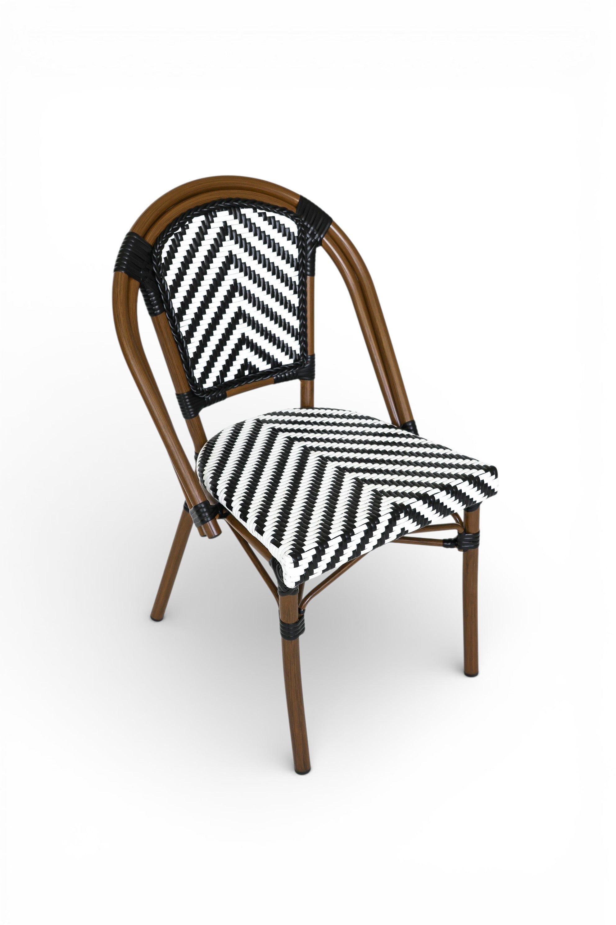 Silla Parisina Negro/Blanca Espiga