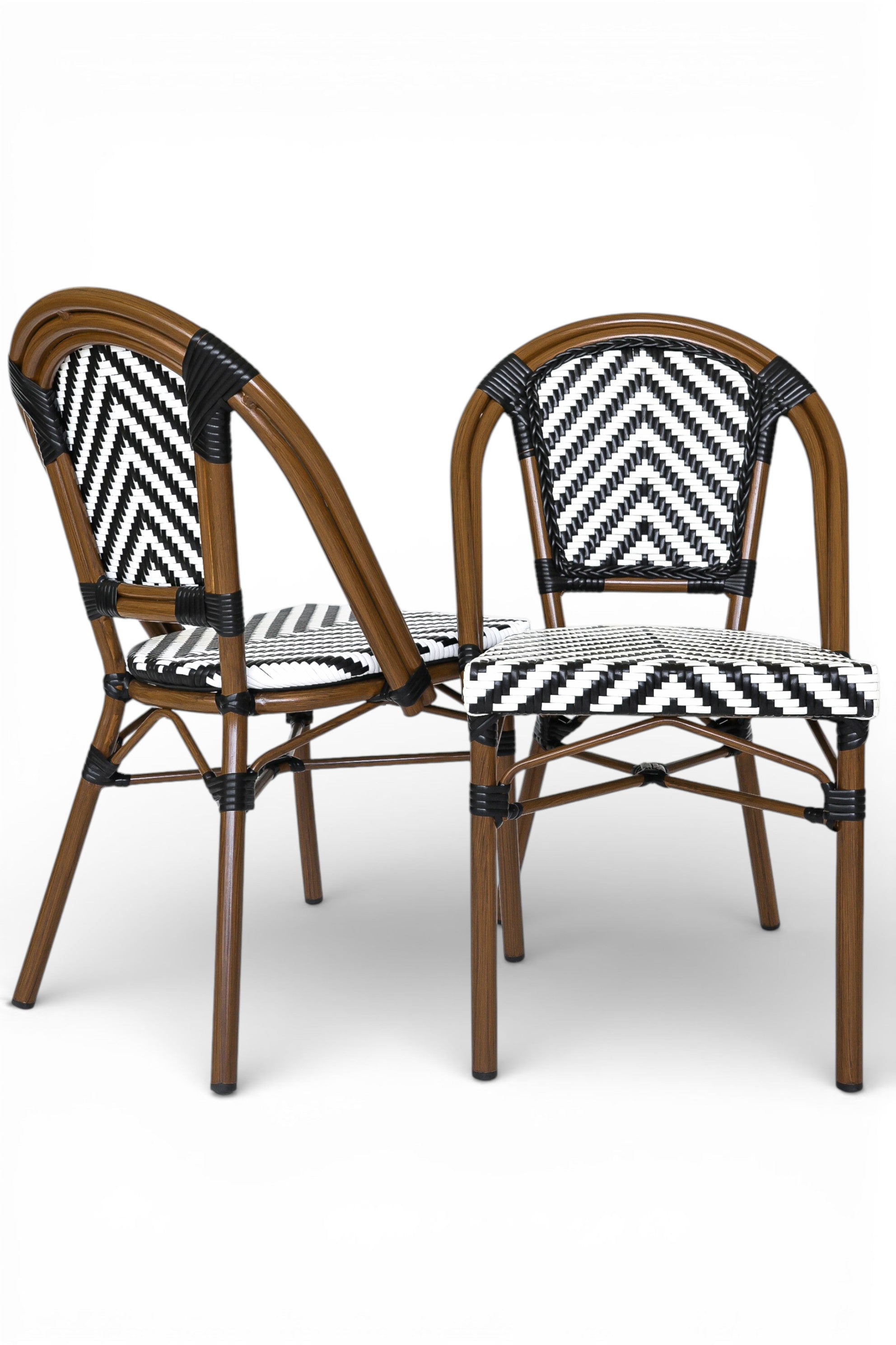 Pack Silla Parisina Negro/Blanca Espiga