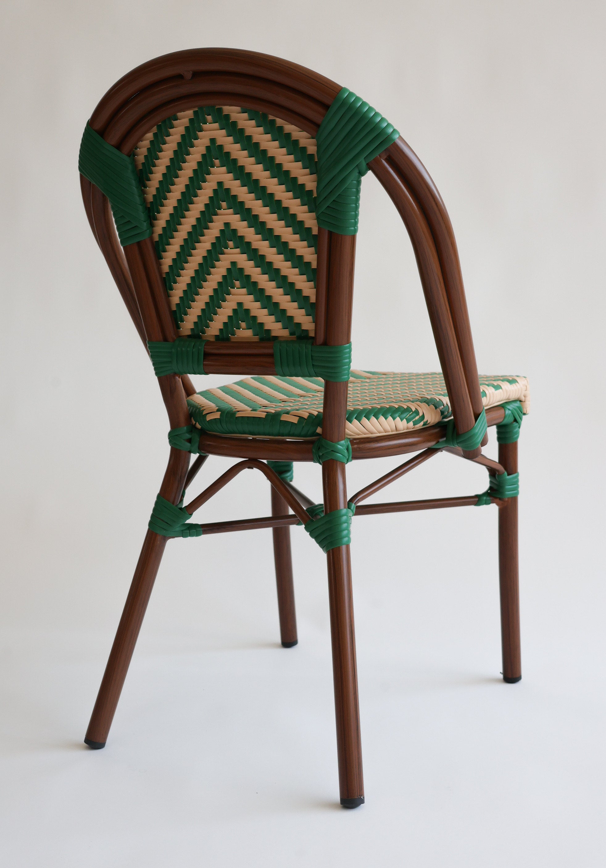 Silla Parisina Verde/Beige Espiga