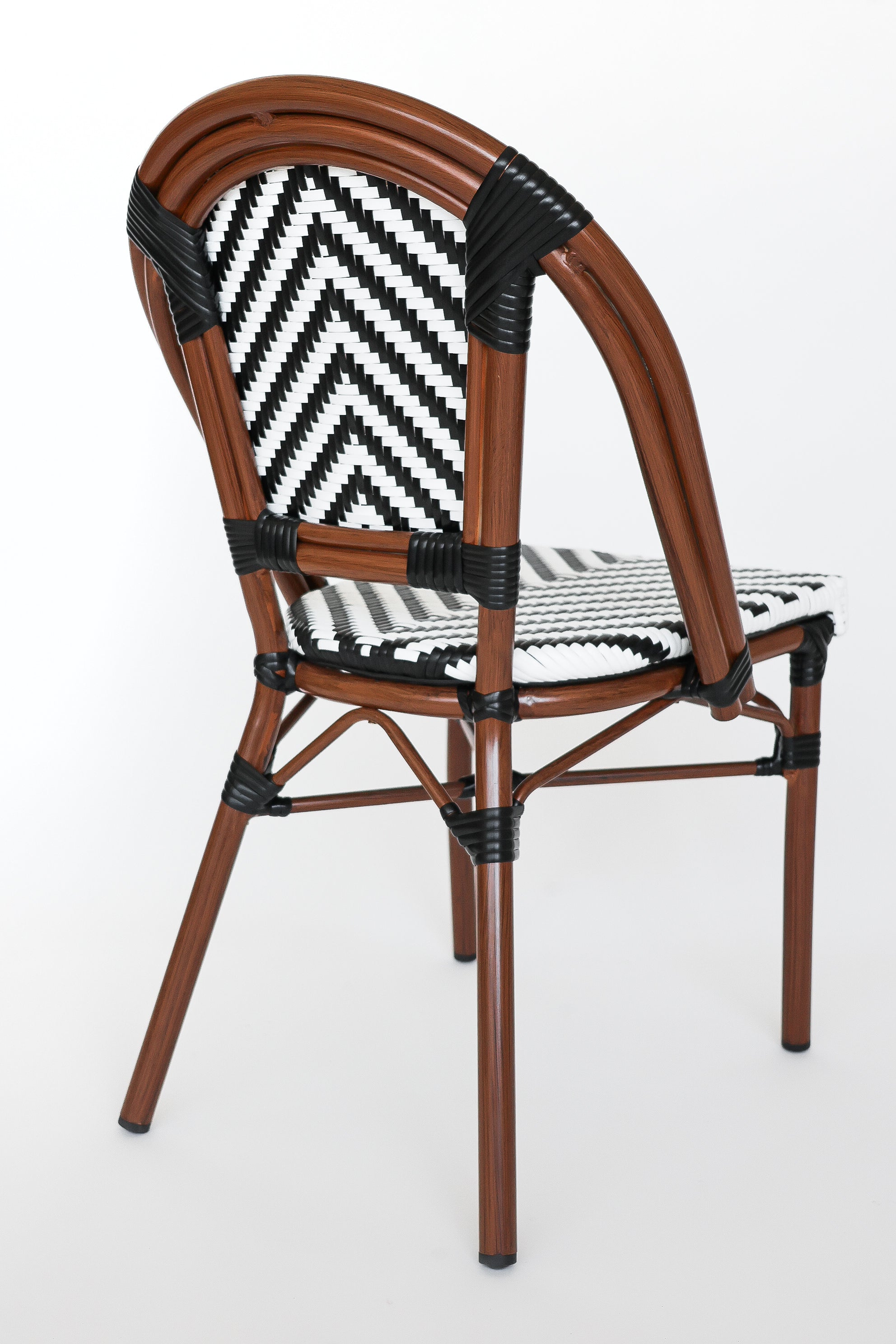 Silla Parisina Negro/Blanca Espiga