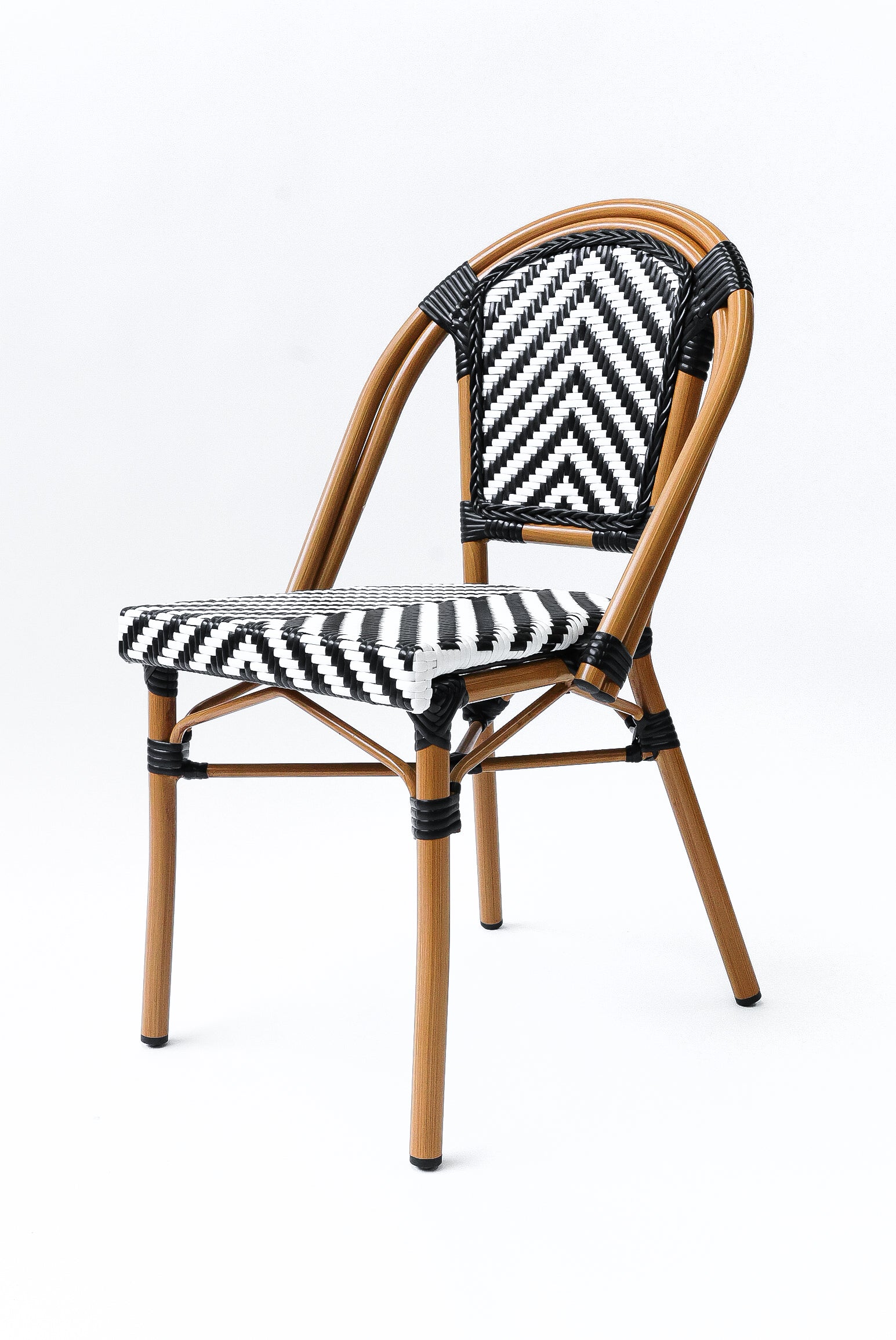 Silla Parisina Negro/Blanca Espiga