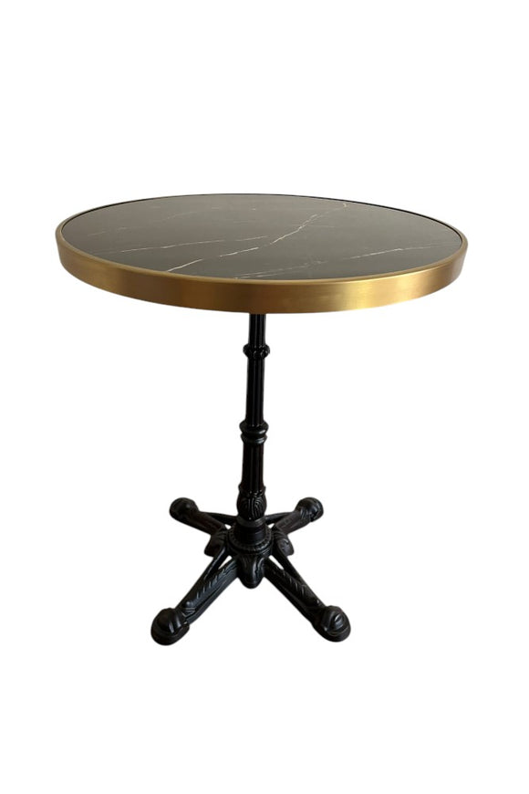 Mesa Parisina Redonda Negra 70cm