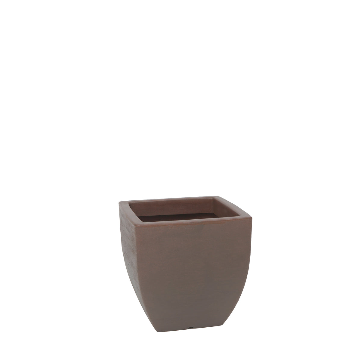 Maceta Lua Acabado Mate 30 × 30 cm Caoba