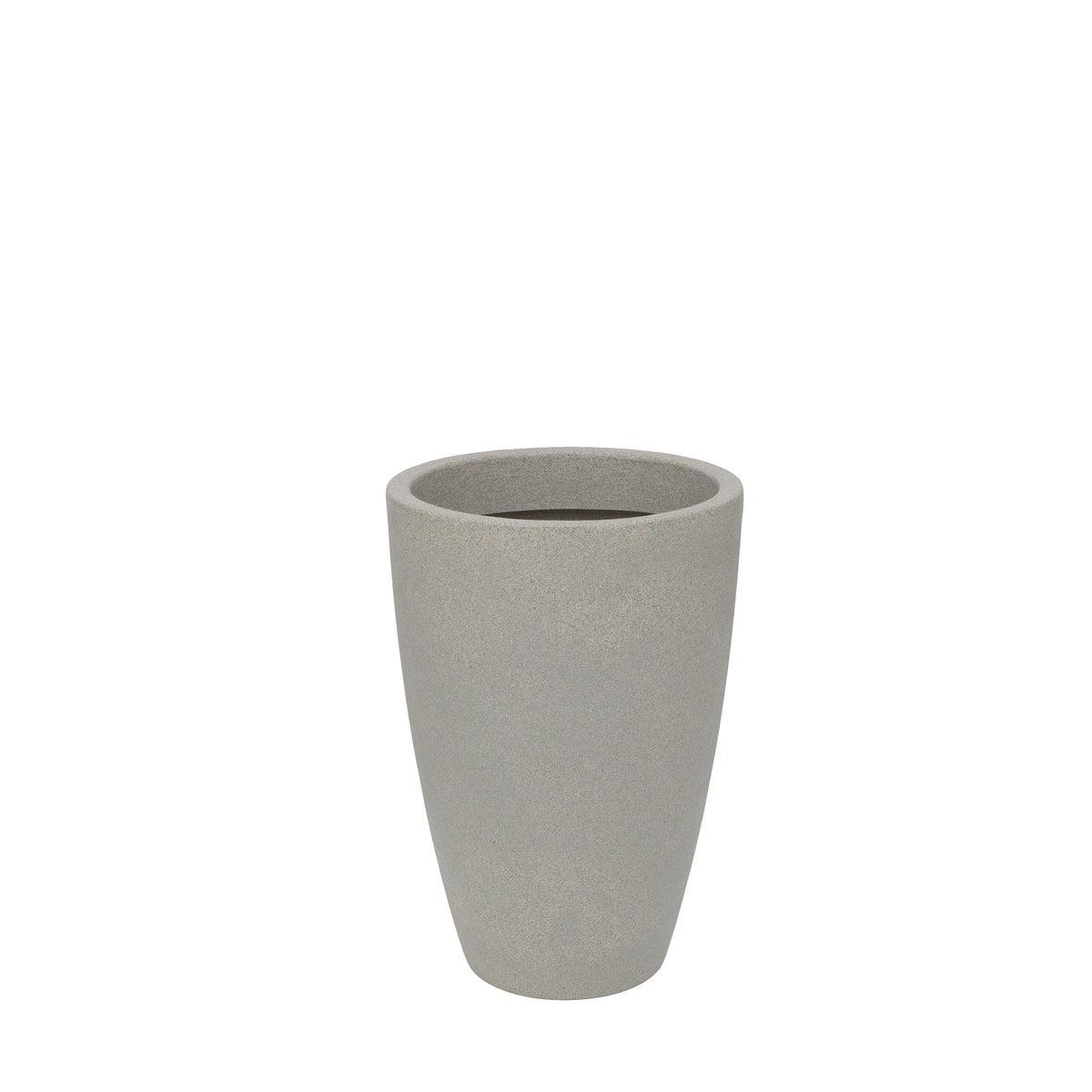Maceta Lua Acabado Mate Ø38 × 55 cm Gris