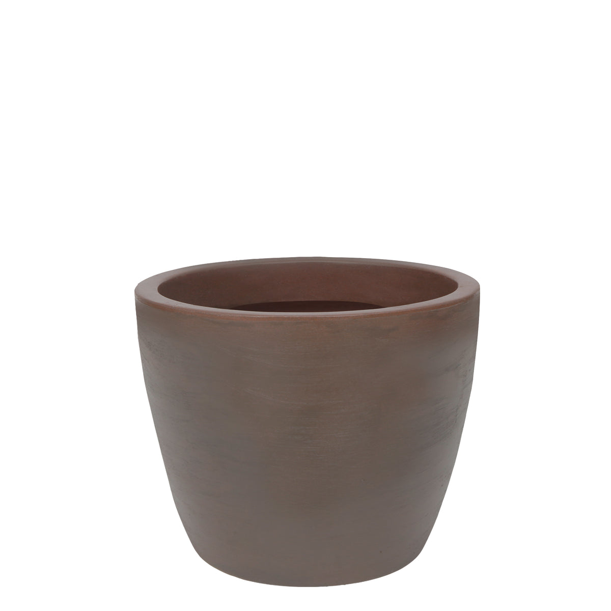 Maceta Lua Acabado Mate Ø42 × 33 cm Caoba