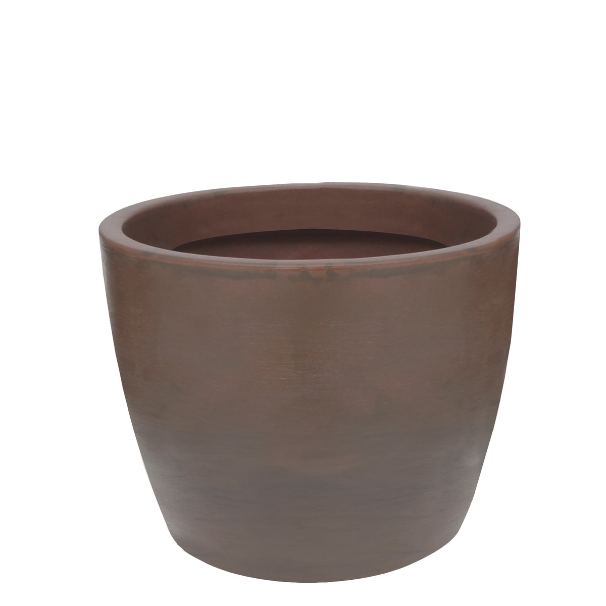 Maceta Lua Acabado Mate Ø52 × 42 cm Caoba