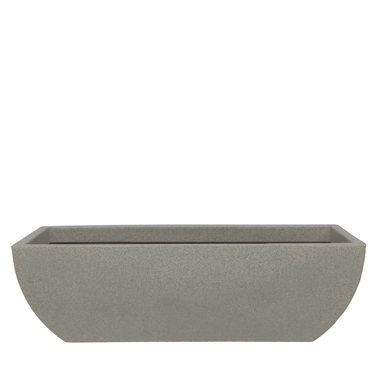Maceta Lua Acabado Mate 80 × 25 cm Gris