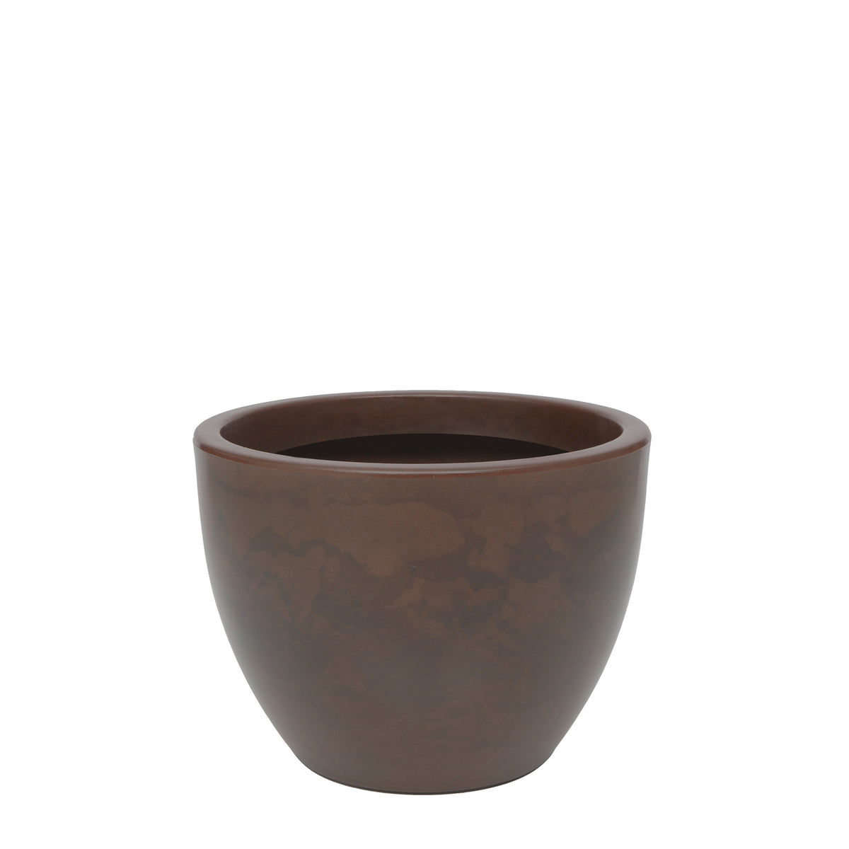 Maceta Vento Acabado Semi Brillo Ø40 × 30 cm Caoba