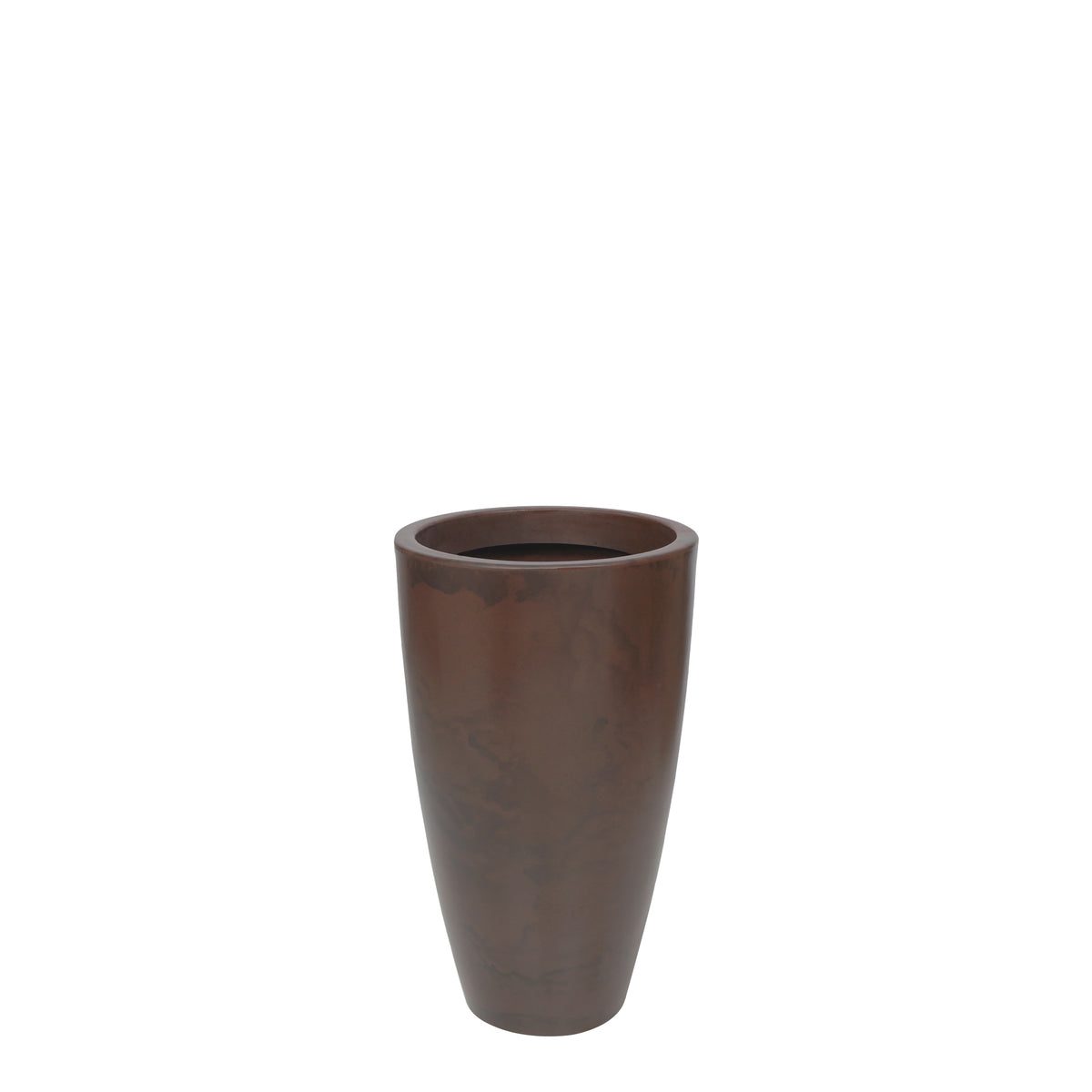 Maceta Vento Acabado Semi Brillo Ø40 × 70 cm Caoba