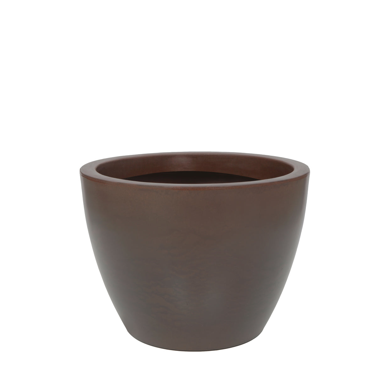 Maceta Vento Acabado Semi Brillo Ø50 × 37 cm Caoba