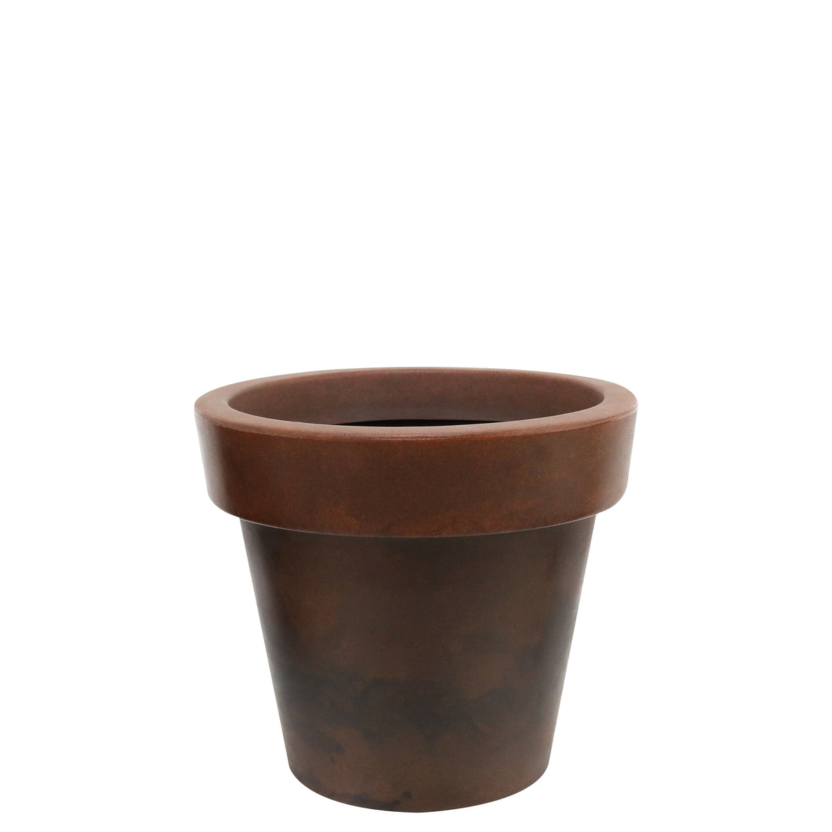 Maceta Sampa Acabado Mate Ø36 × 32 cm Caoba