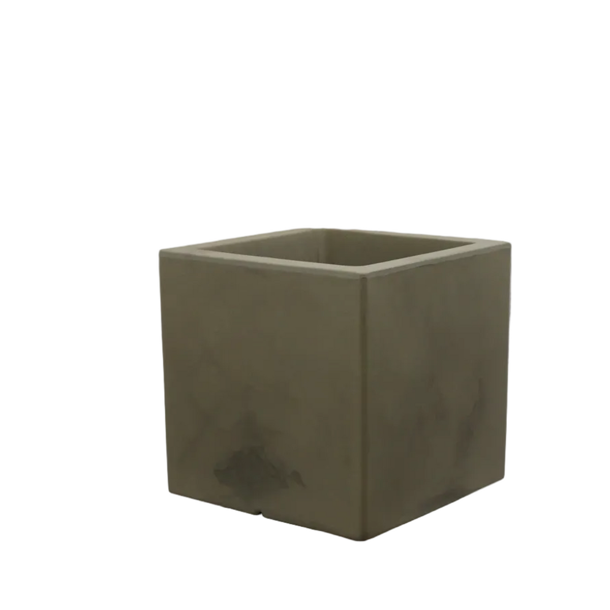 Maceta Trevo Acabado Mate 40 × 40 cm Oliva