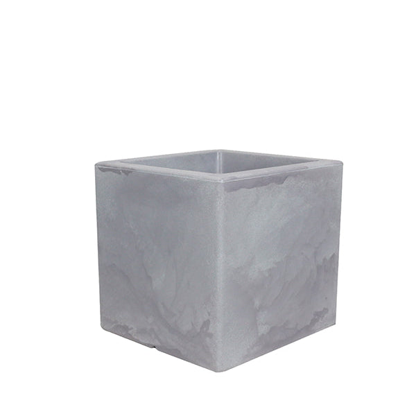 Maceta Trevo Acabado Mate 60 × 60 cm Gris