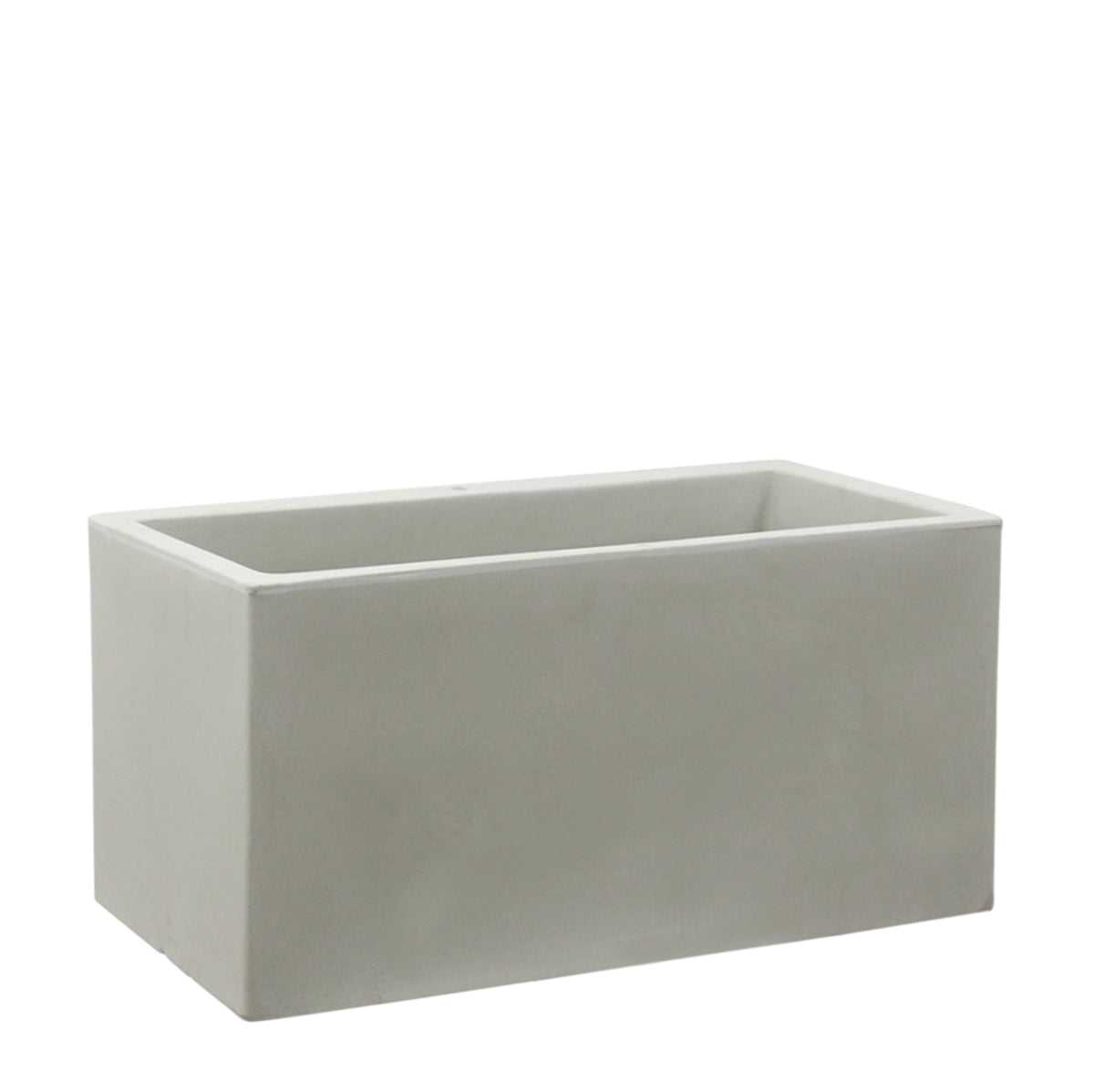 Maceta Trevo Acabado Mate 100 × 50 cm Blanco Roto