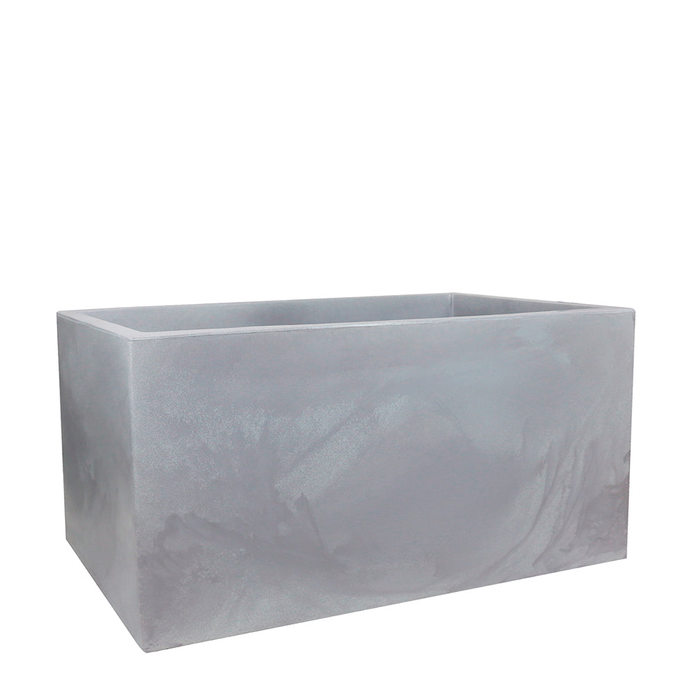 Maceta Trevo Acabado Mate 100 × 50 cm Gris