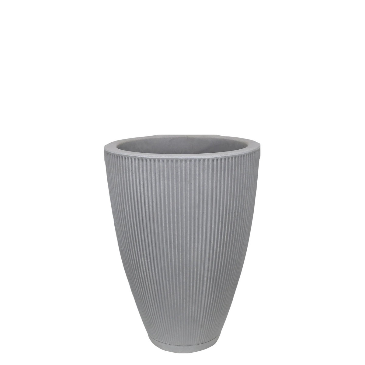 Maceta Terra Acabado Mate Ø30 × 42 cm Gris