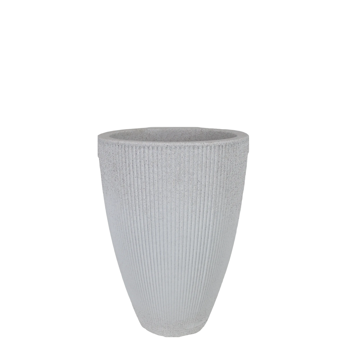 Maceta Terra Acabado Mate Ø30 × 42 cm Blanco Roto