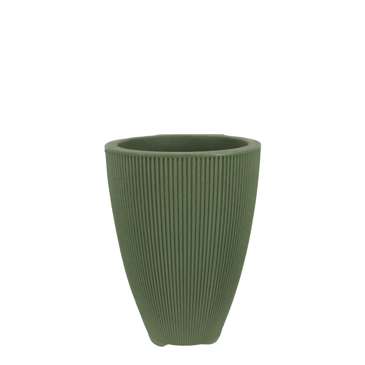 Maceta Terra Acabado Mate Ø30 × 42 cm Verde