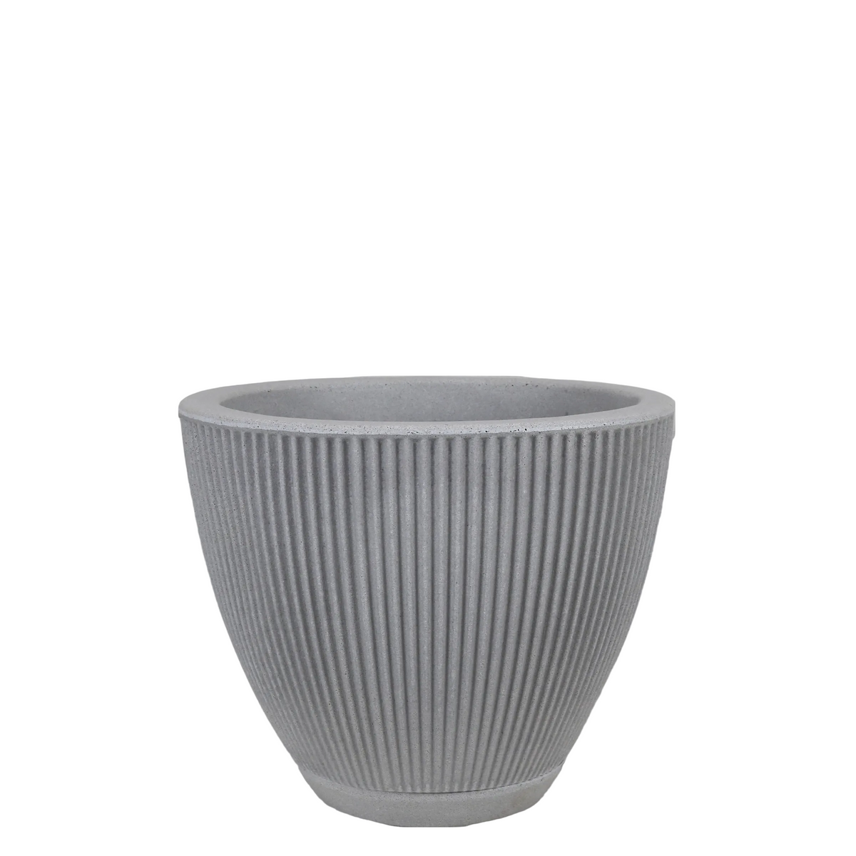 Maceta Terra Acabado Mate Ø33 × 27 cm Gris