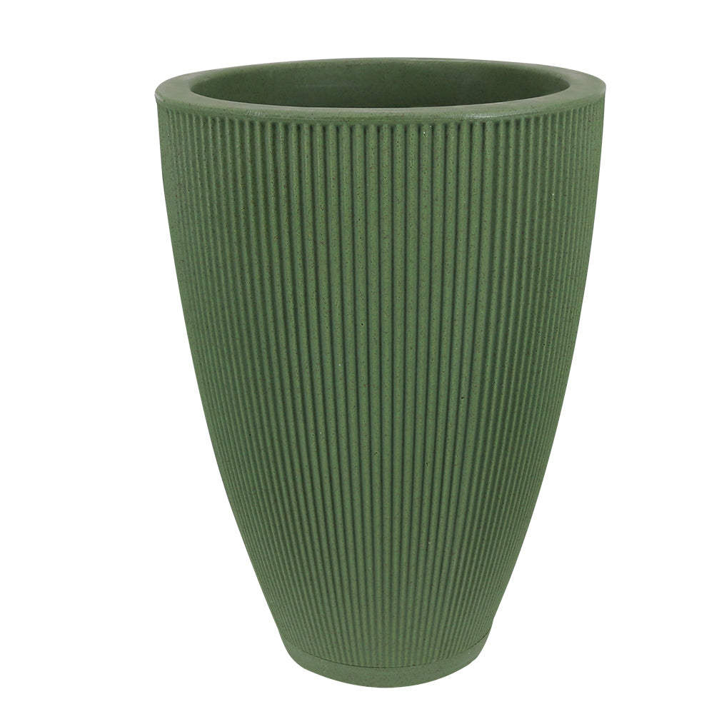 Maceta Terra Acabado Mate Ø40 × 55 cm Verde