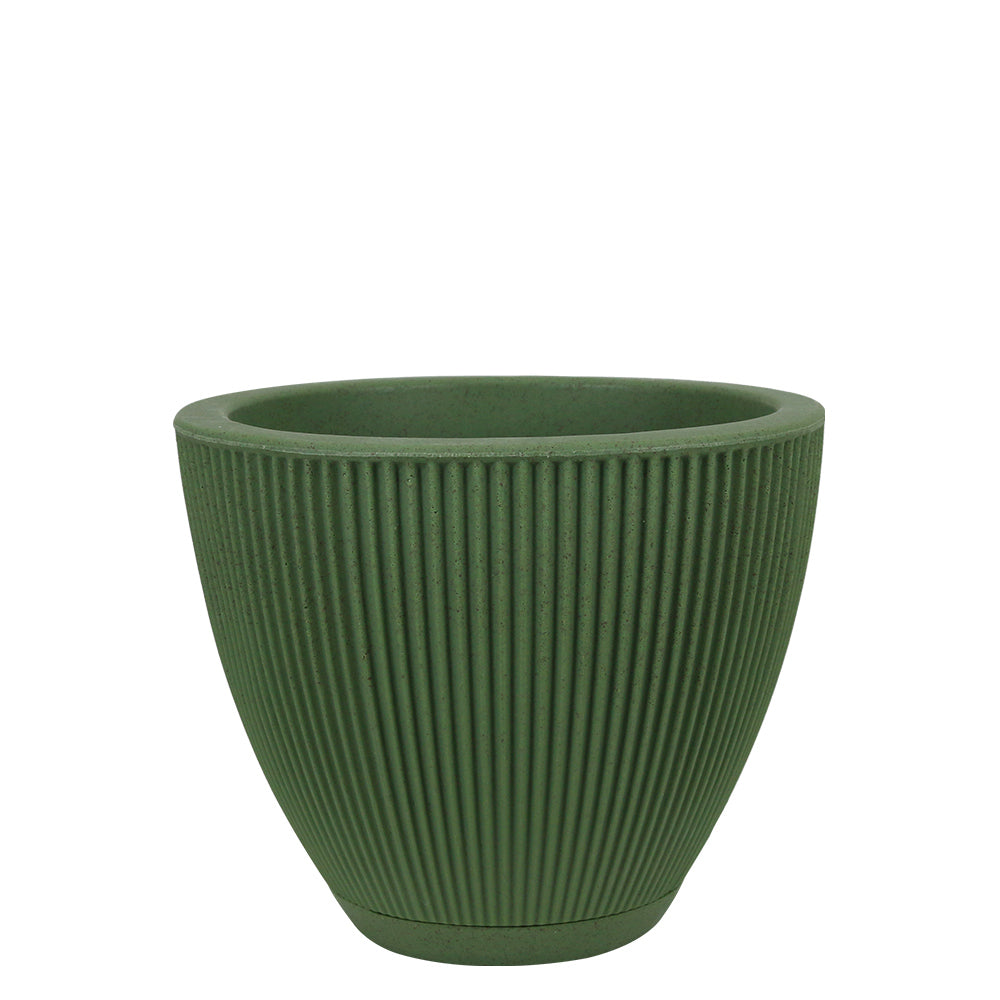 Maceta Terra Acabado Mate Ø42 × 35 cm Verde