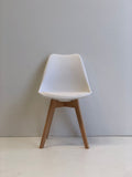 Pack Escritorio y Silla Tulipán blanca