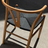 Pack 2 Silla Wishbone Natural Cuerda Negra