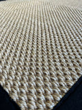 Alfombra de Sisal Natural  borde de Negro en 4 Tamaños