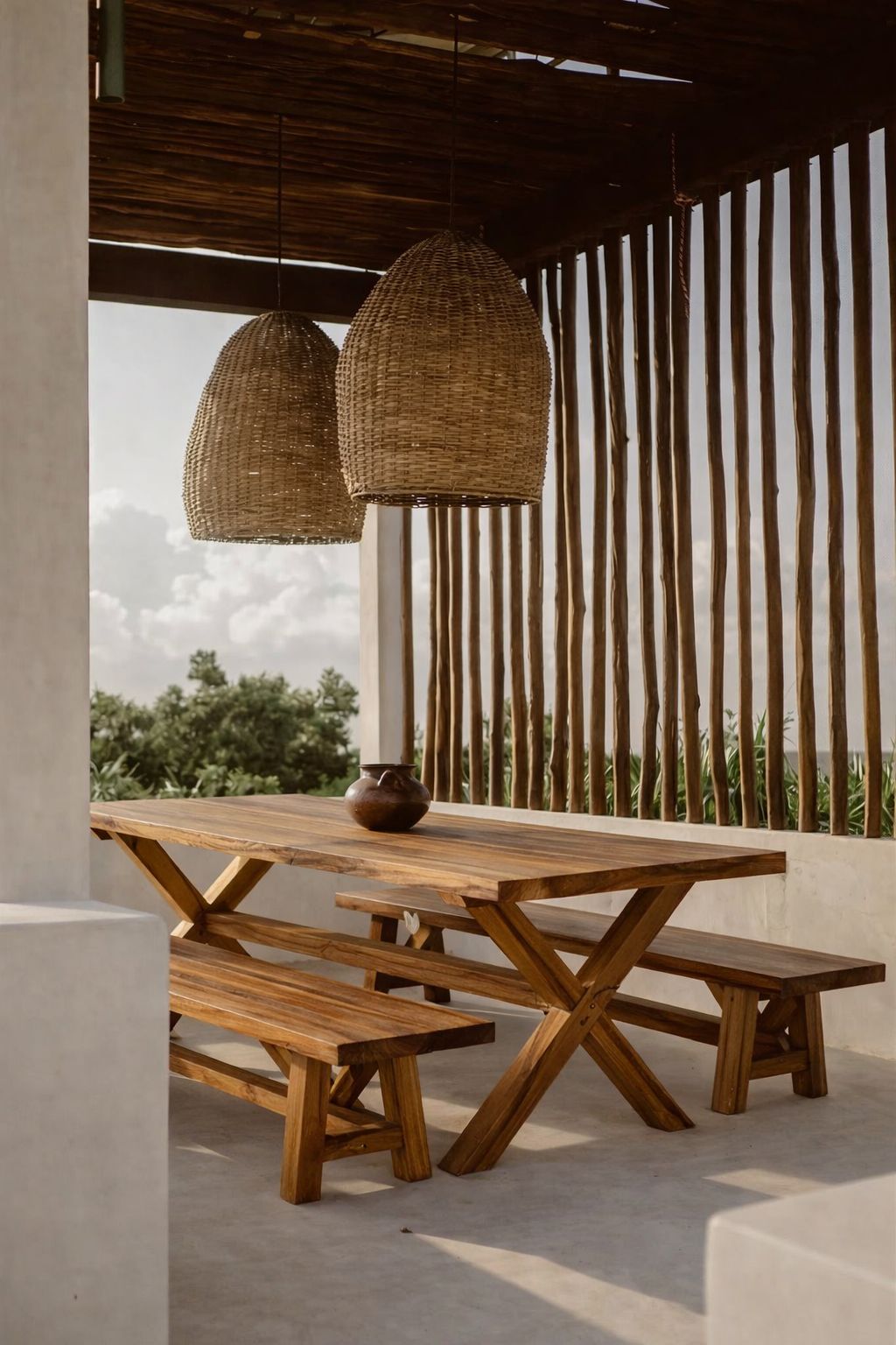 Mesa de Terraza Cepat Teca