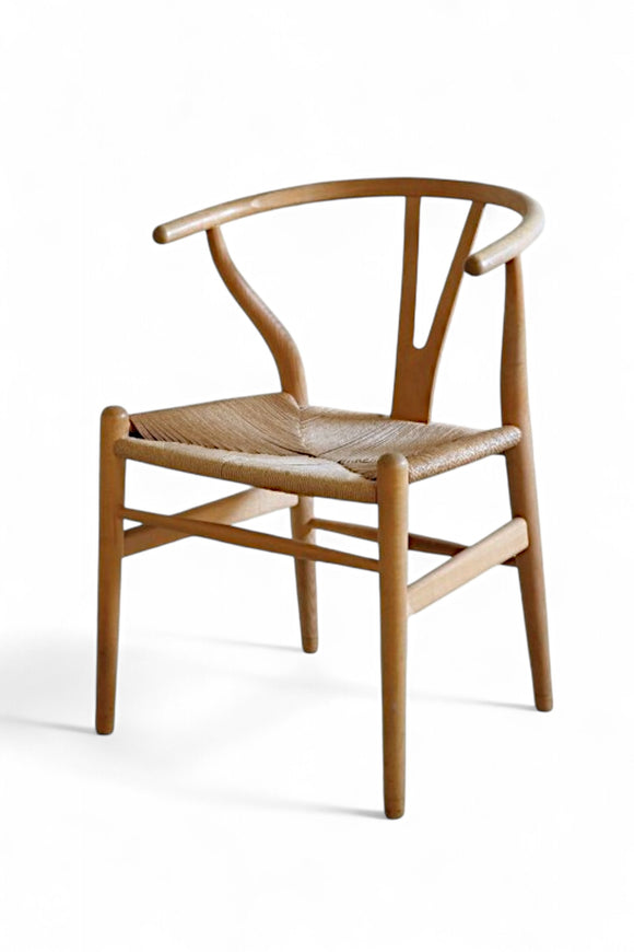 Silla tipo Wishbone Natural