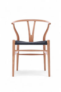 Pack 2 Silla Wishbone Natural Cuerda Negra