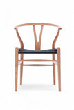 Pack 2 Silla Wishbone Natural Cuerda Negra