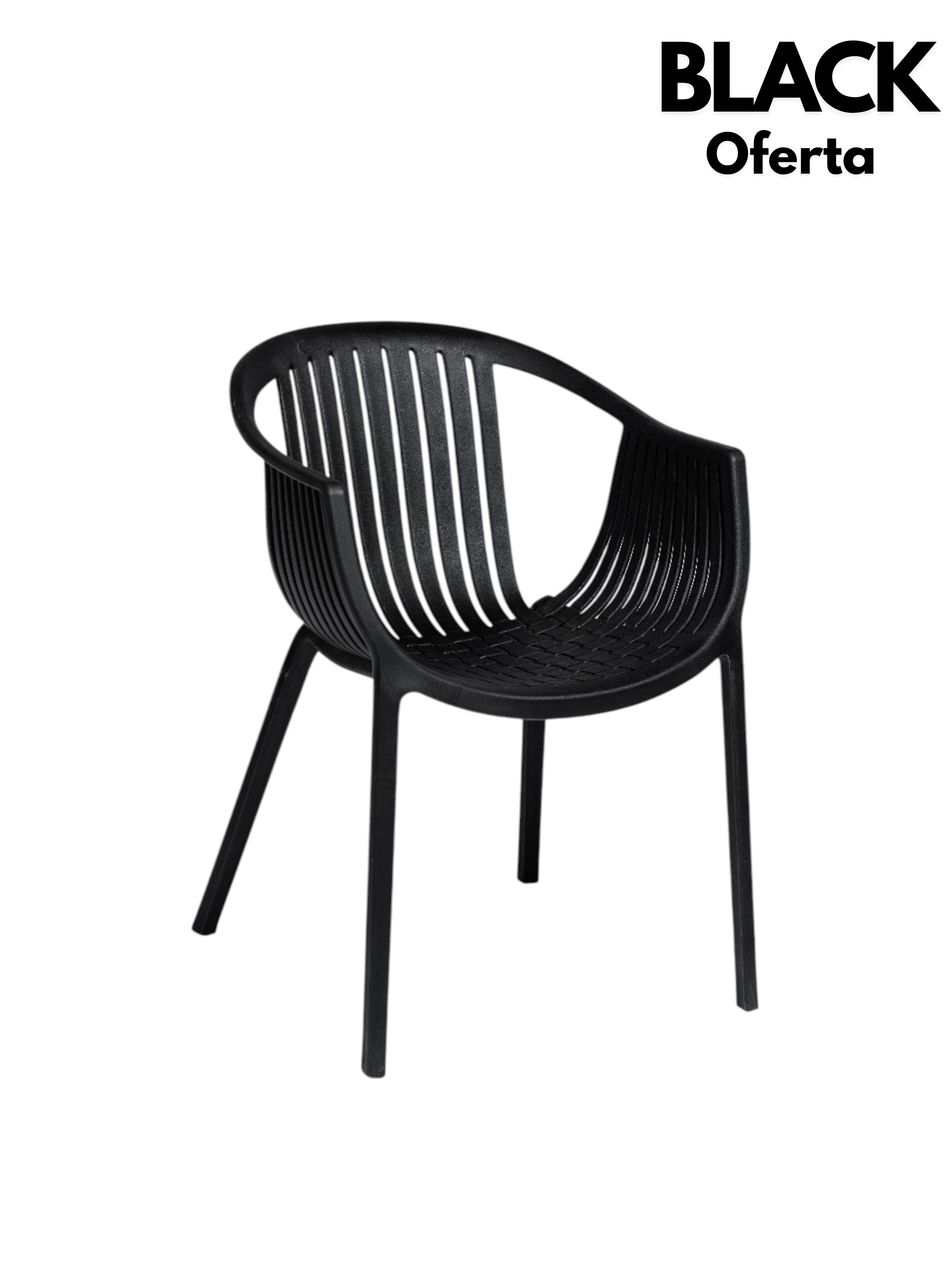 BLACK Sitial Turín Negro en Pack