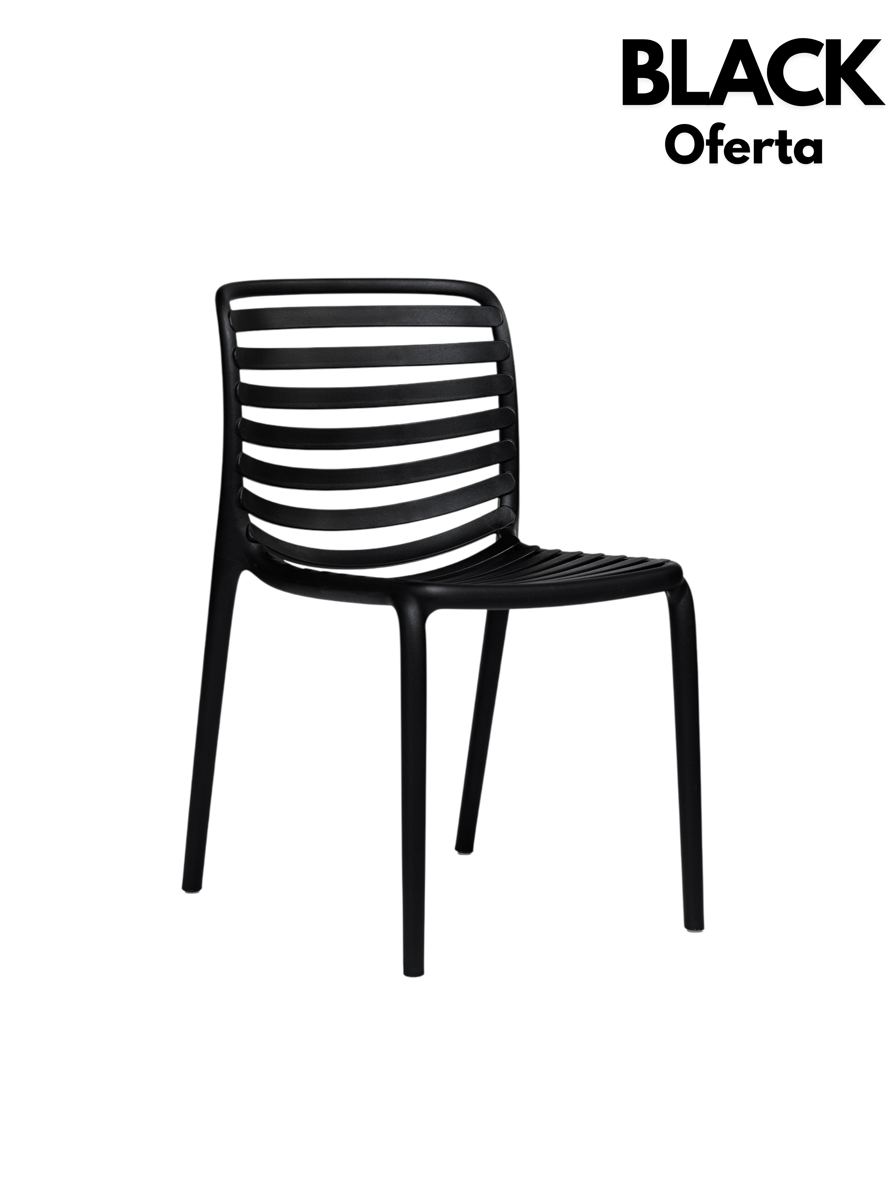 BLACK Silla Ventis Negra en Pack