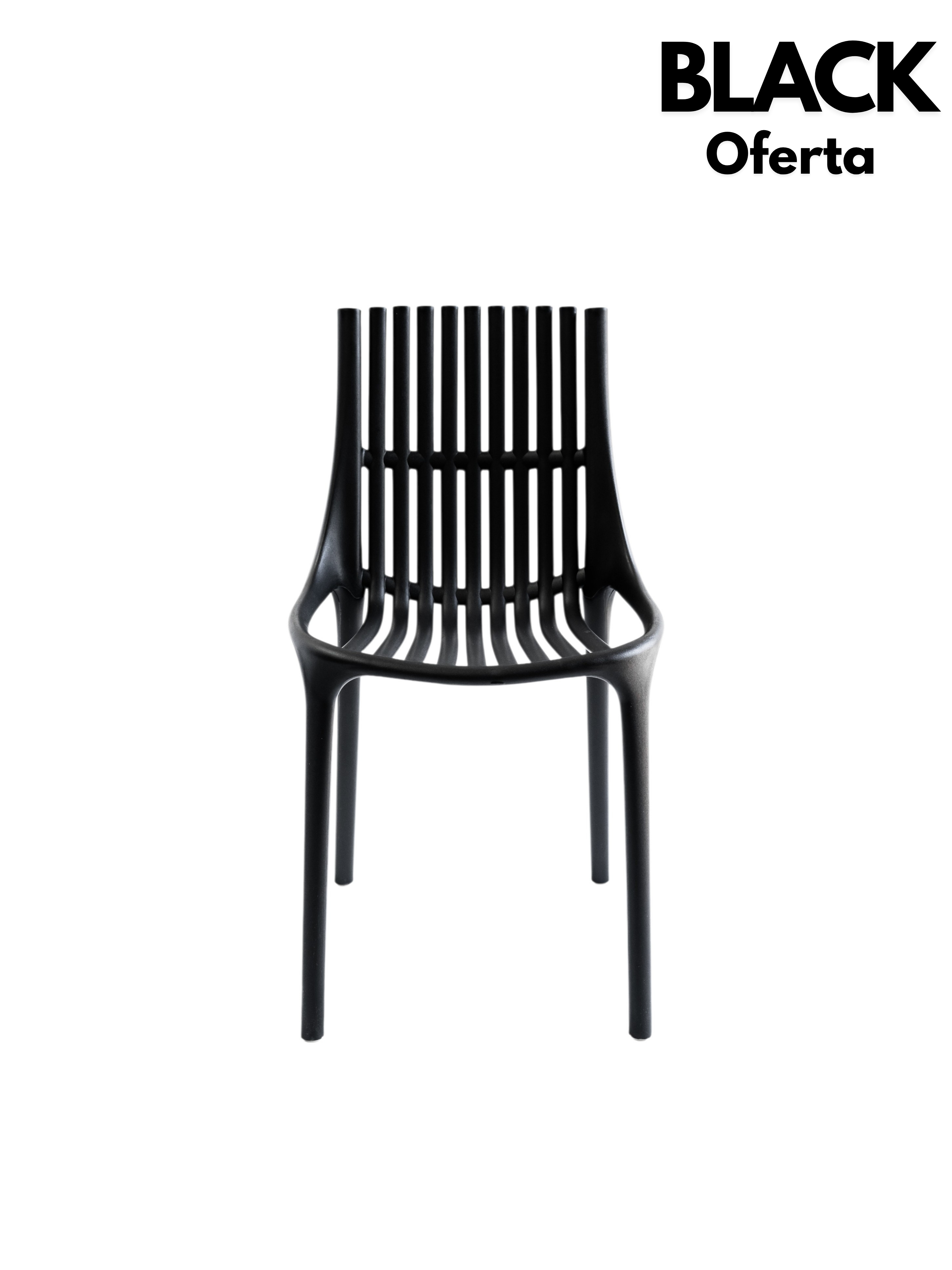 BLACK Silla Turín Negra en Pack