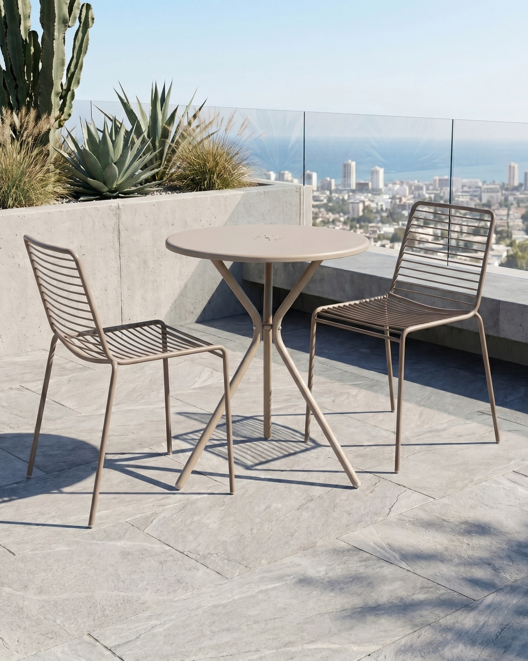 Juego Terraza Leo Tórtora, Mesa +2 sillas Summer