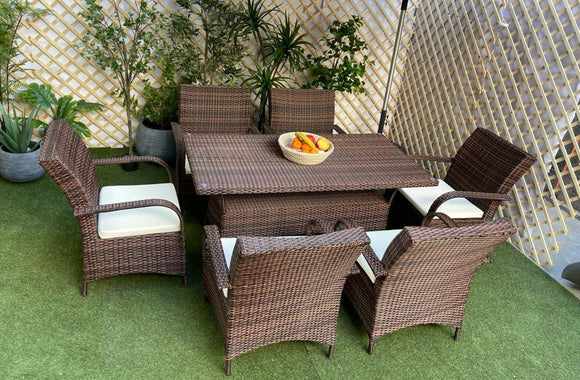 COMEDOR DE TERRAZA LUGO JASPECHOCOLATE