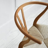 Silla tipo Wishbone Natural
