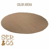 Alfombra Redonda de Sisal Natural 4 Tamaño