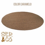 Alfombra Redonda de Sisal Natural 4 Tamaño